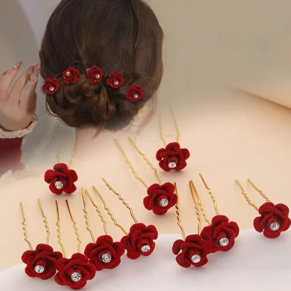 Supply Florist - 10 sztuk różowe akcesoria do włosów