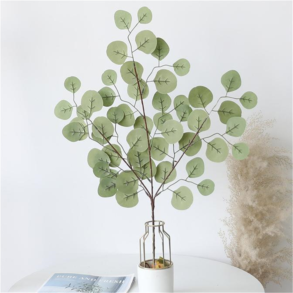 Florist Supply Vases - Liść eukaliptusa winorośli sztuczne rośliny bożonarodzeniowe