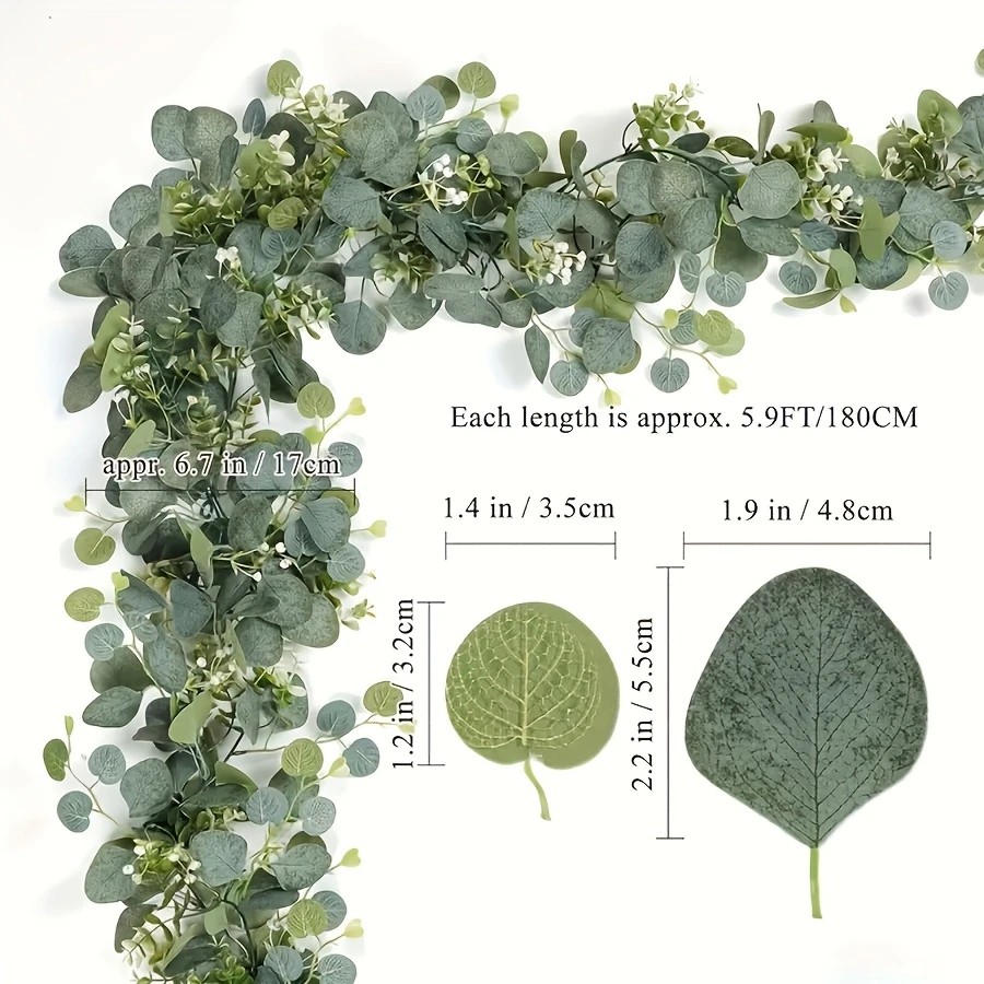 1 szt. Sztuczna girlanda z liś – Eucalyptus Preserved recenzja i cena